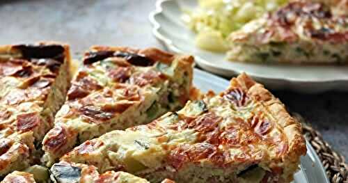 QUICHE AUX COURGETTES ET AU JAMBON