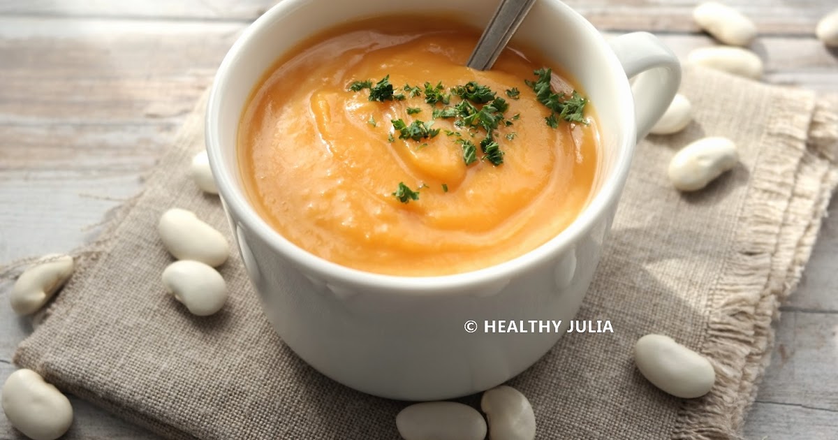 VELOUTÉ DE COURGE AUX HARICOTS BLANCS