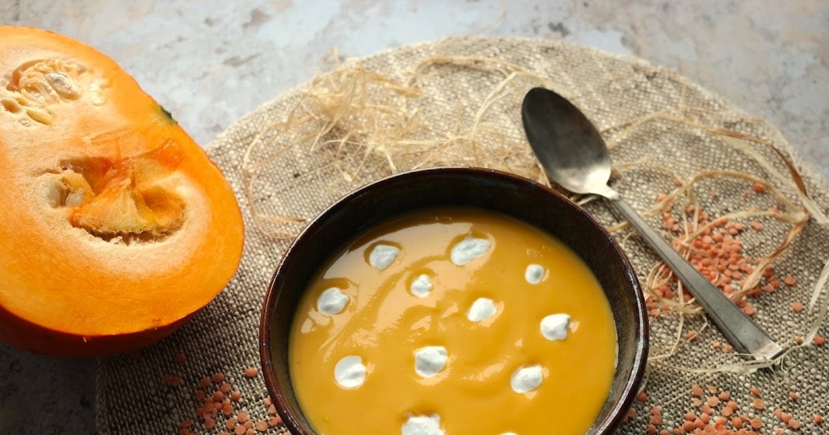 VELOUTÉ DE POTIRON ET LENTILLES CORAIL