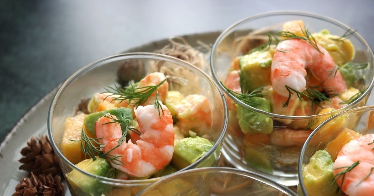 TARTARE D'AVOCAT, CREVETTES ET KAKI