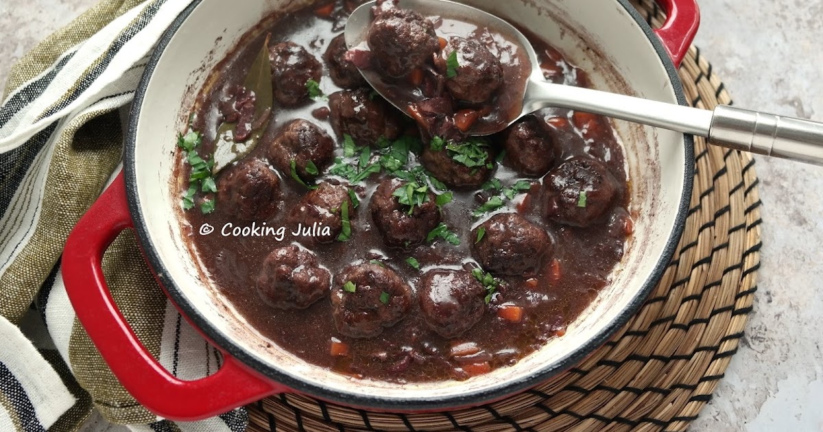 BOULETTES DE BŒUF FAÇON BOURGUIGNON