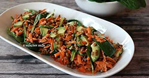 SALADE DE LENTILLES AUX CAROTTES