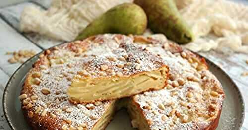 GÂTEAU FONDANT LÉGER POIRES ET RICOTTA