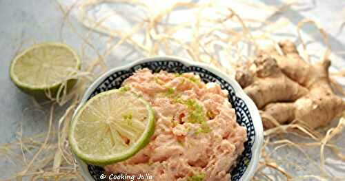 RILLETTES DE TRUITE FUMÉE, GINGEMBRE ET CITRON VERT