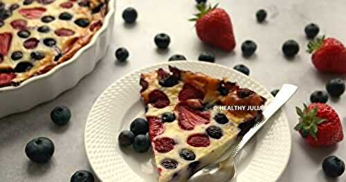 FLAN VANILLÉ AU YAOURT ET FRUITS ROUGES