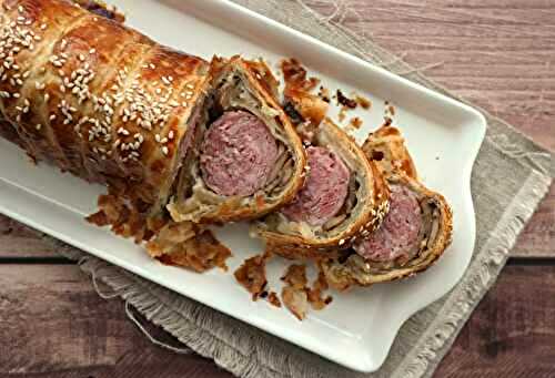 Feuilleté tressé au saucisson de Lyon