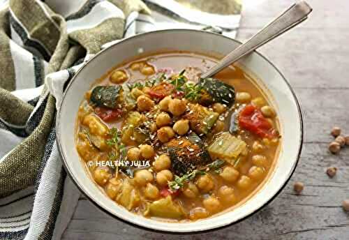 Soupe marocaine aux pois chiches
