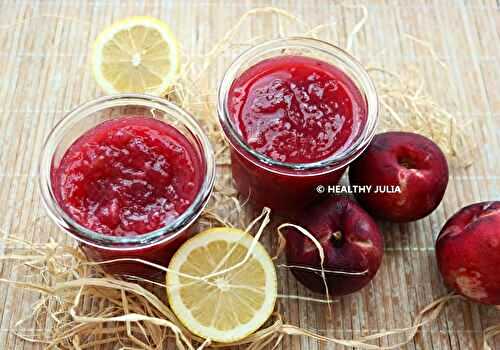 Confiture de nectarines au citron