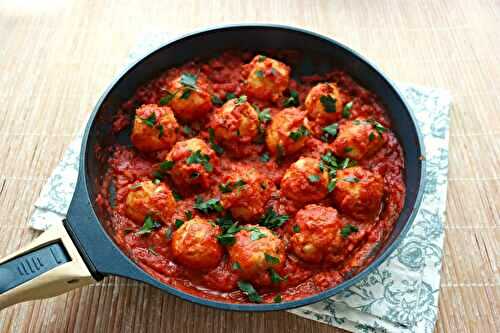 Polpette à la ricotta et sauce tomate