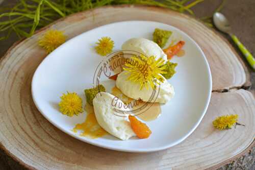 Dessert estival : abricot, huile d'olive et pissenlit !