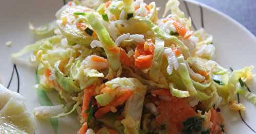 Salade d'hiver et sauce vitaminée