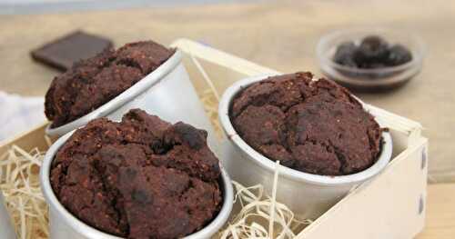 Muffins au chocolat et cerises amarena