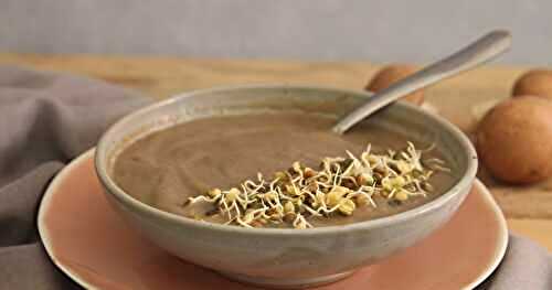 Soupe champignons-navet boule d'or-miso