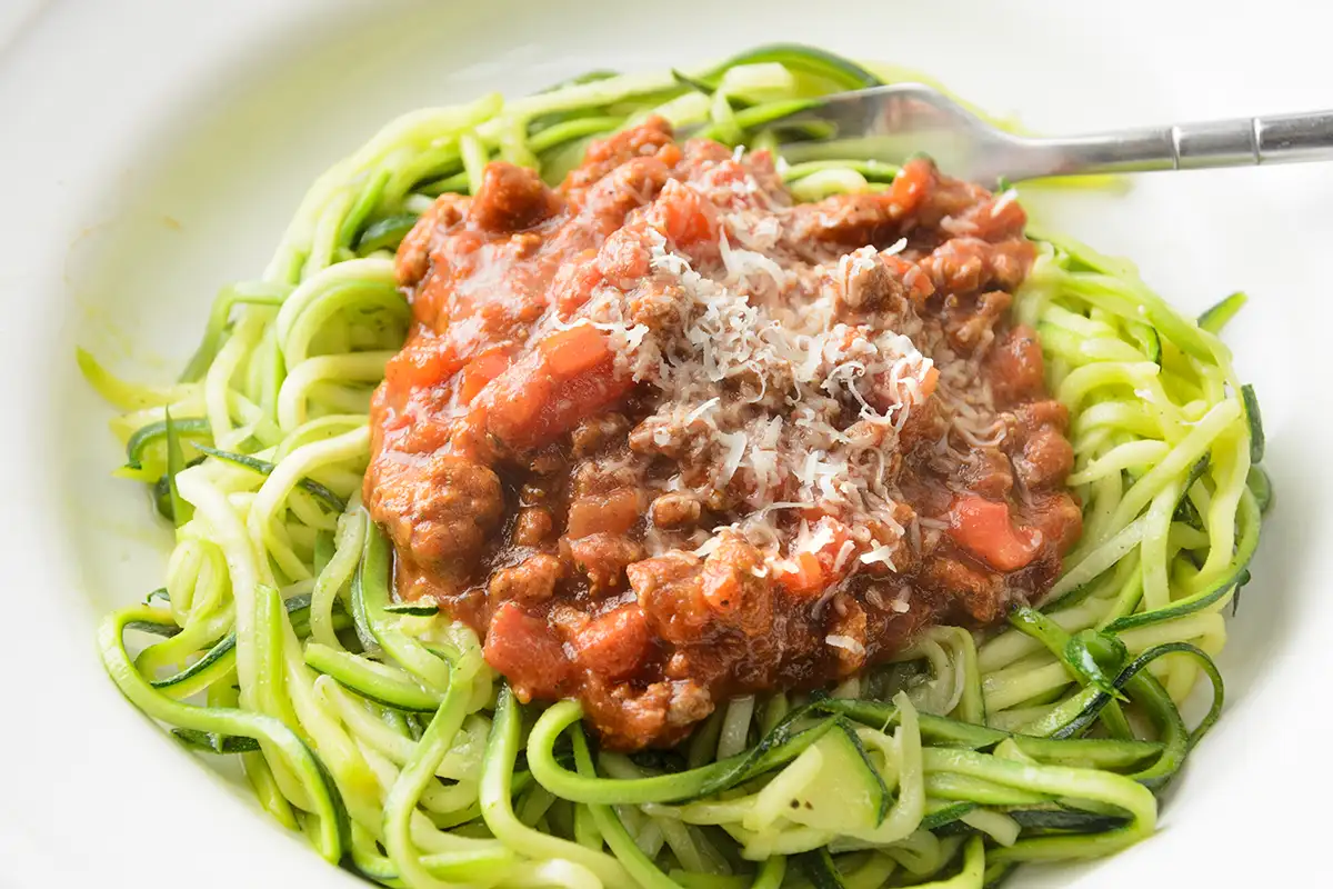 Bolognaise de courgettes