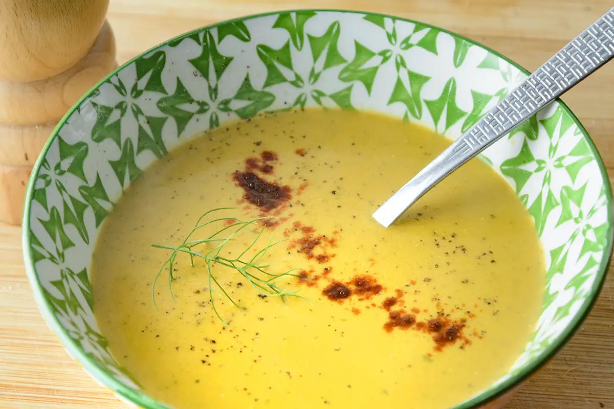 Soupe épicée de langoustines