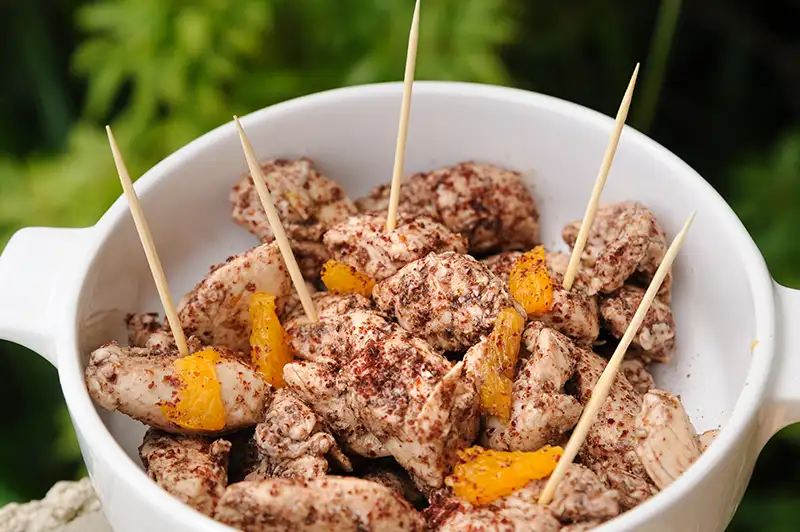 Bouchées de poulet au sumac