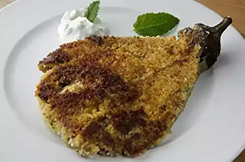 Escalopes d'aubergines panées