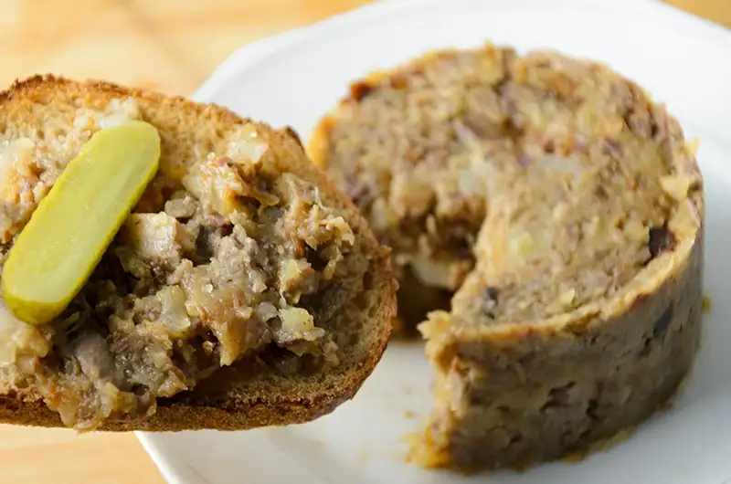 Petit pâté de confit de canard et pomme