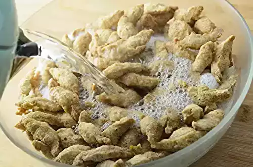 Comment réhydrater les protéines de soja texturées (PST) ?