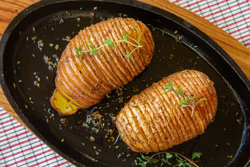 Pommes de terre hérissons rôties