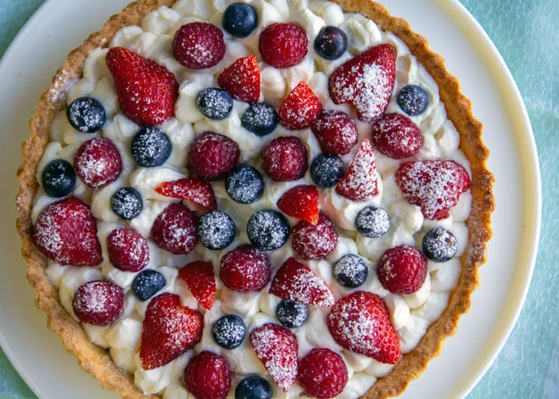 Tarte aux 3 fruits rouges