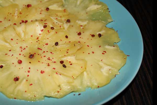 Carpaccio d’ananas