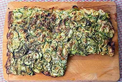 Scarpaccia végétarienne de courgettes