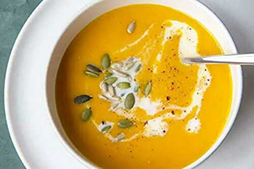 Soupe onctueuse à la courge doubeurre