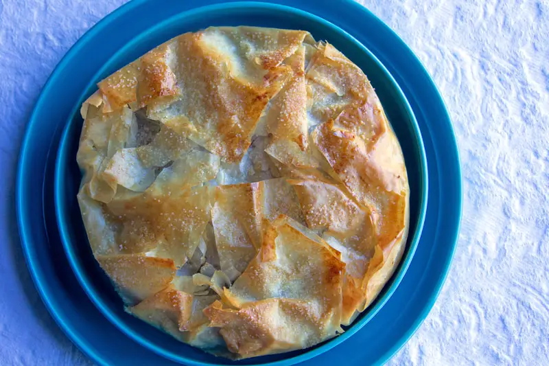 Feuilleté aux poires, cacao et amandes