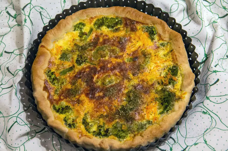 Quiche aux fleurettes de brocoli