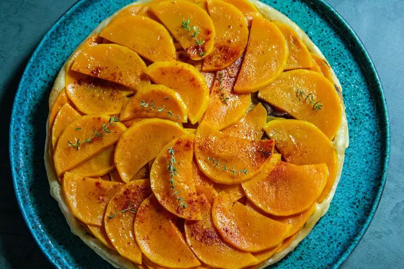 Tarte Tatin salée de courge doubeurre