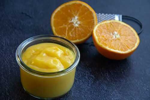 Crème « Orange curd » maison léger