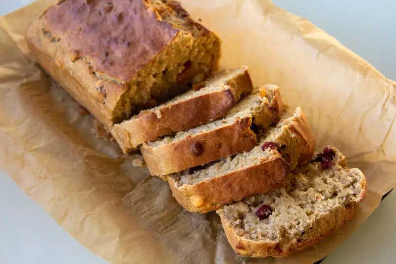 Gâteau Pain aux bananes et aux fruits secs