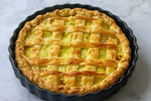 Tarte feuilletée aux pommes de terre