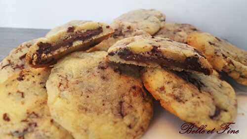 Cookies cœur coulant au Nutella
