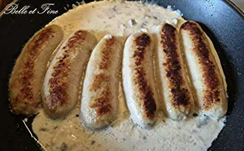 Boudin blanc sauce roquefort