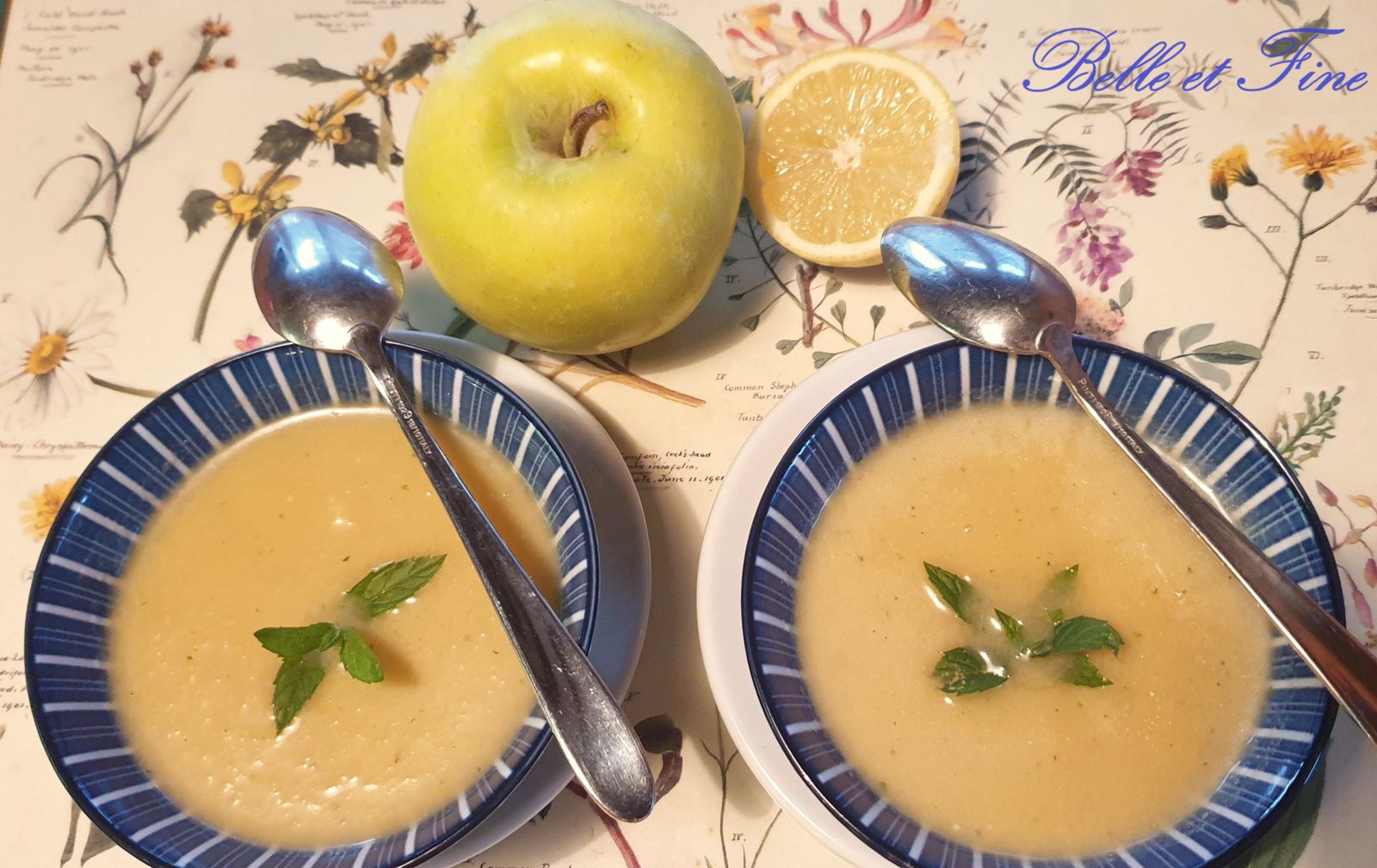 Gaspacho de pommes au gingembre.