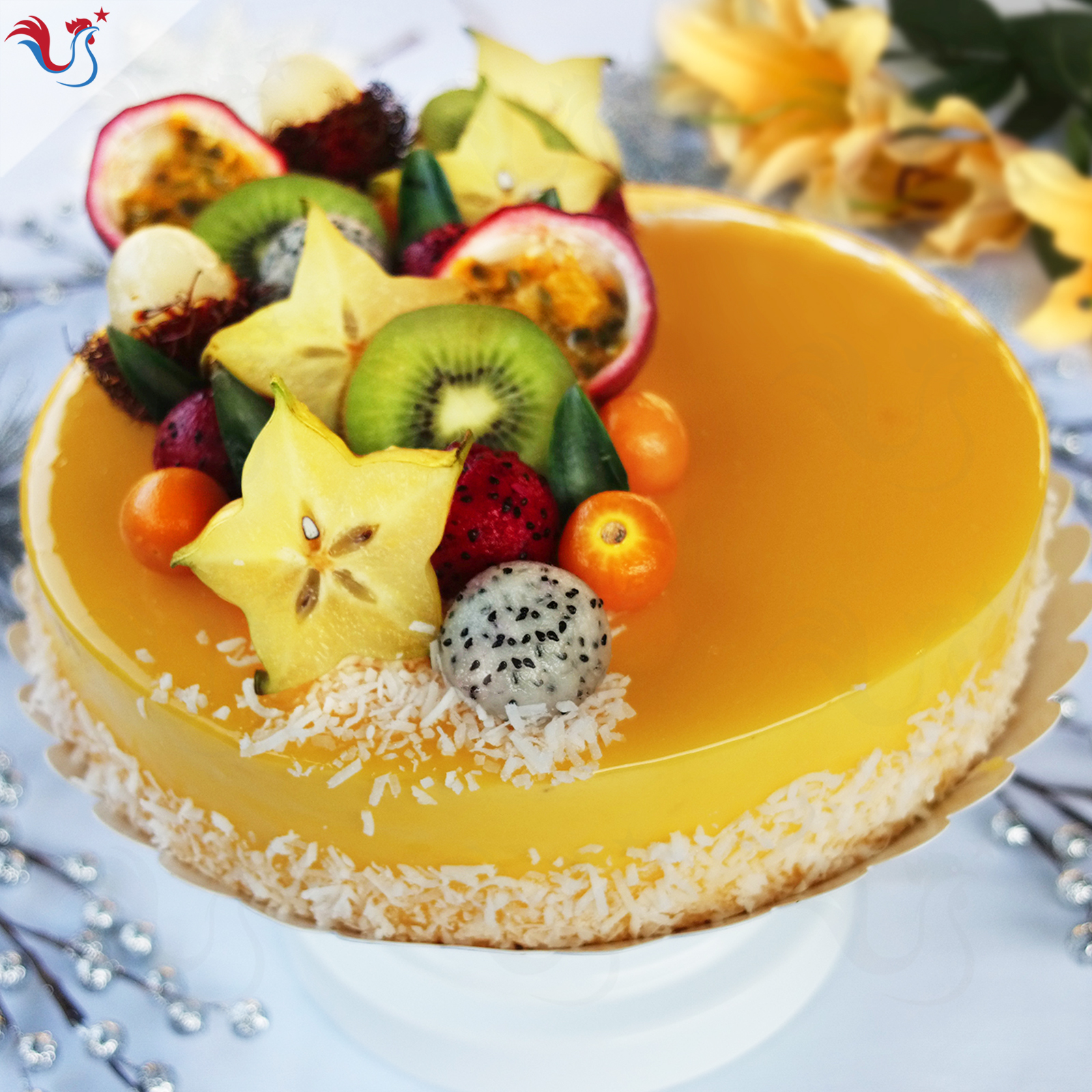 L’Entremets Exotique (Mangue, Passion, Noix de Coco)