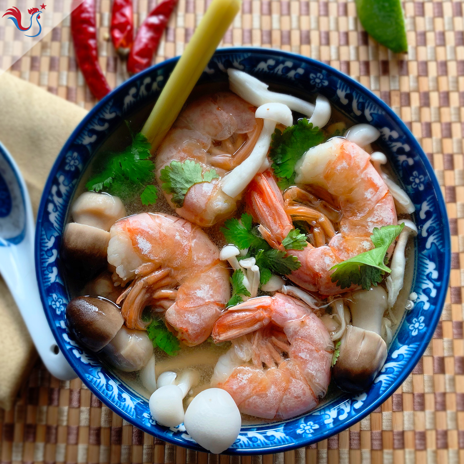 La Soupe Thaï aigre-doux aux Crevettes (Tom Yam Goong)