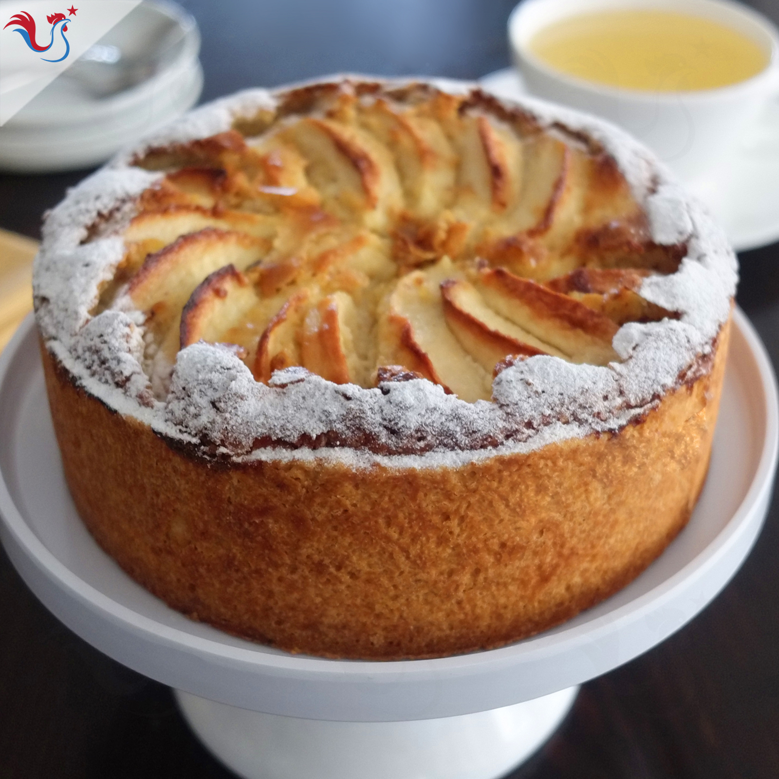 La Tarte épaisse aux Pommes et Noisettes de Madame d’Aubéry