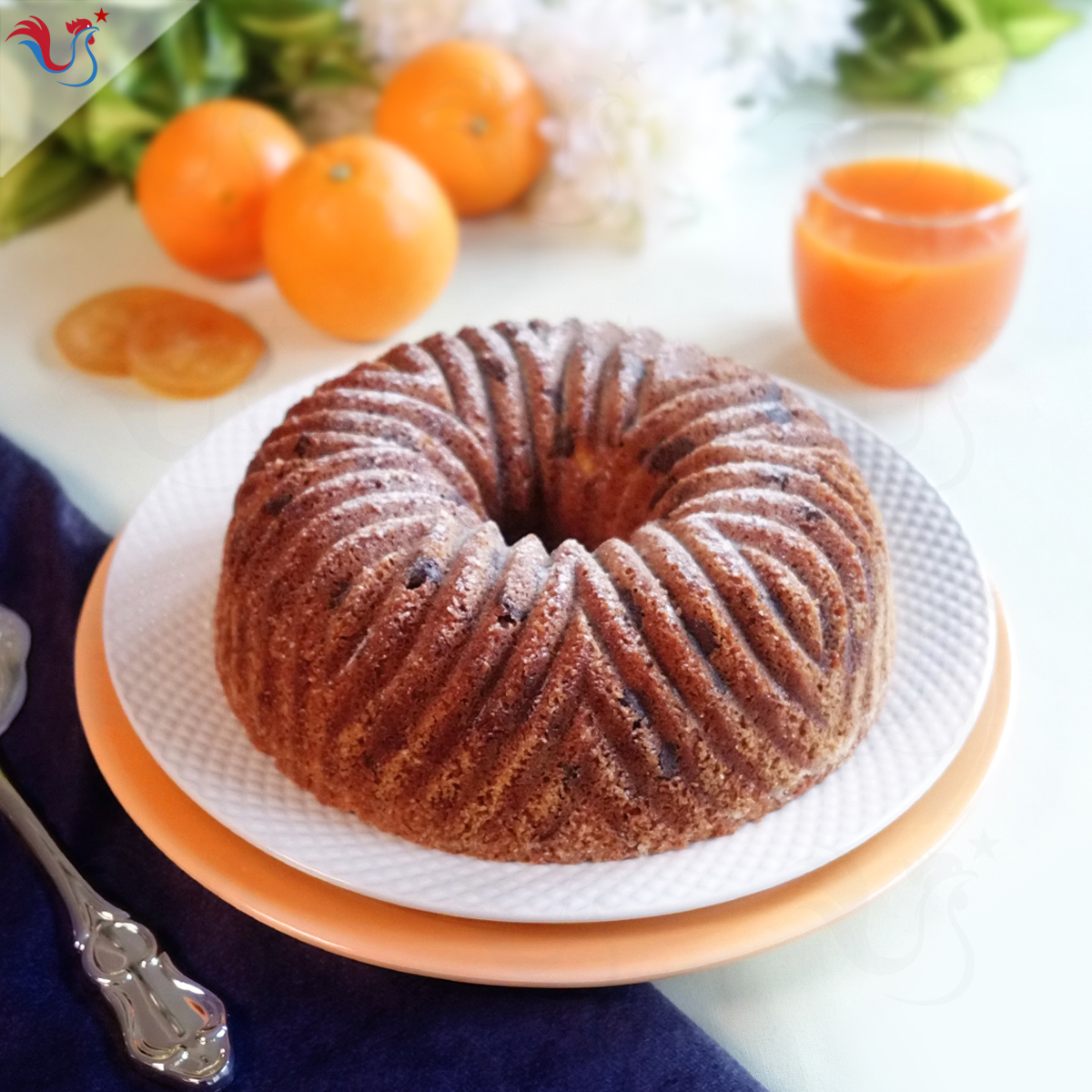 Le Cake Oranges Confites et Chocolat