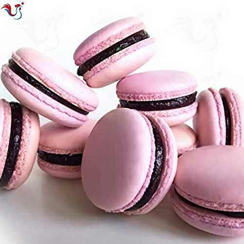 Les savoureux Macarons Cassis de M.O.F