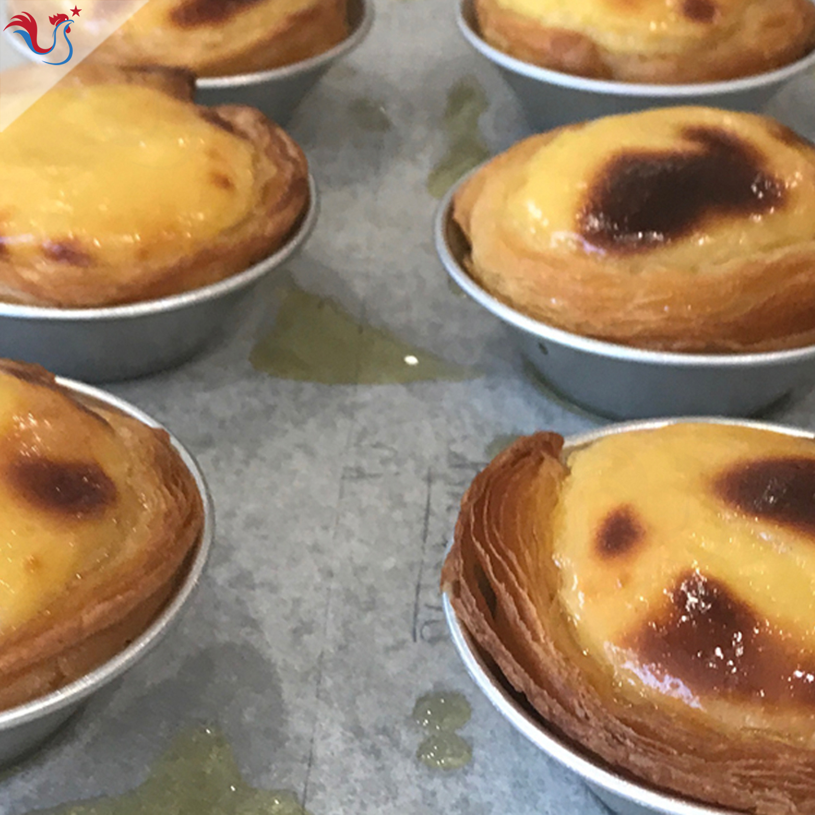 Recette des Pasteis de Nata de Bernard Laurance (méthode 2, Belem)