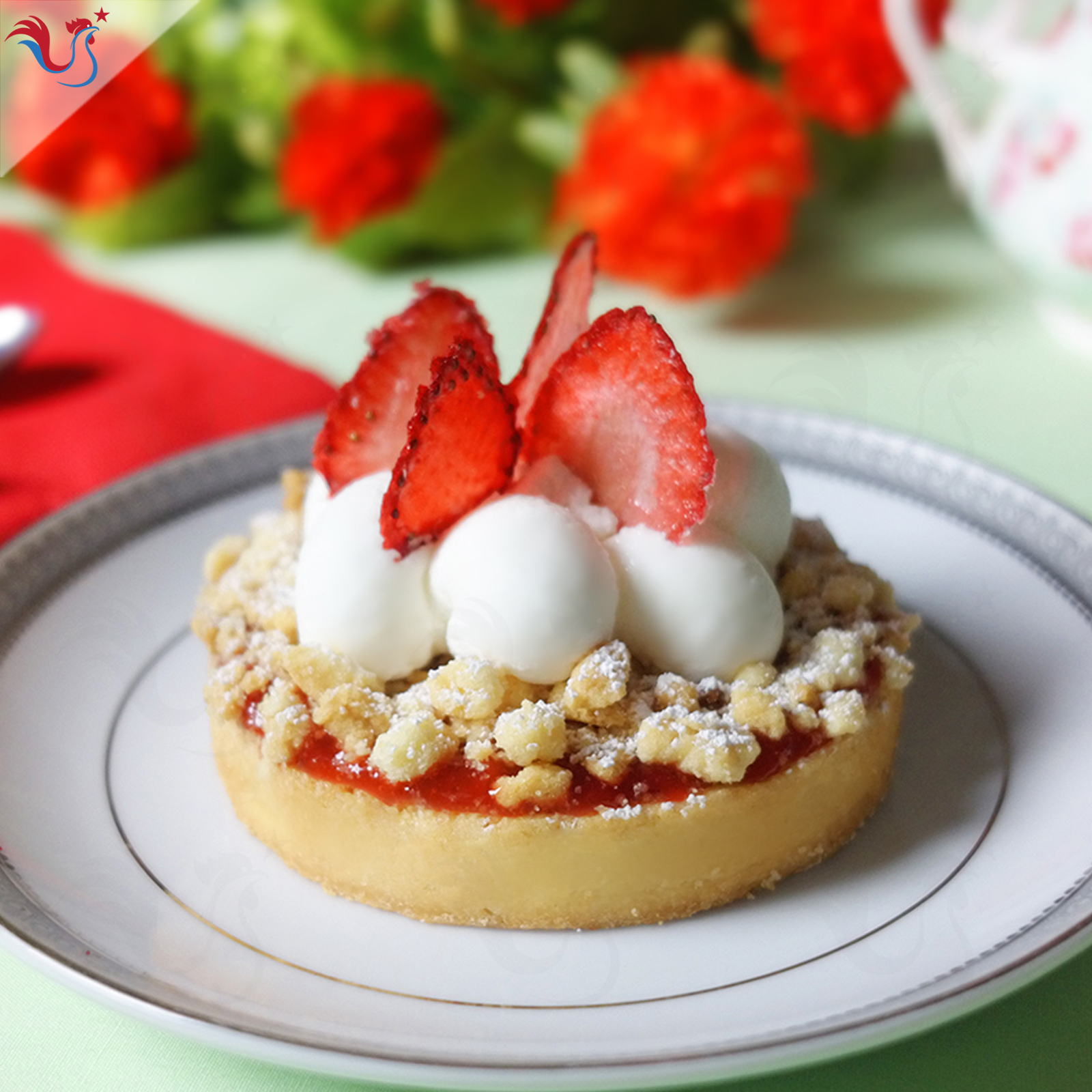 Tartelettes Crumble Fraise Gingembre (Comme à Melbourne)