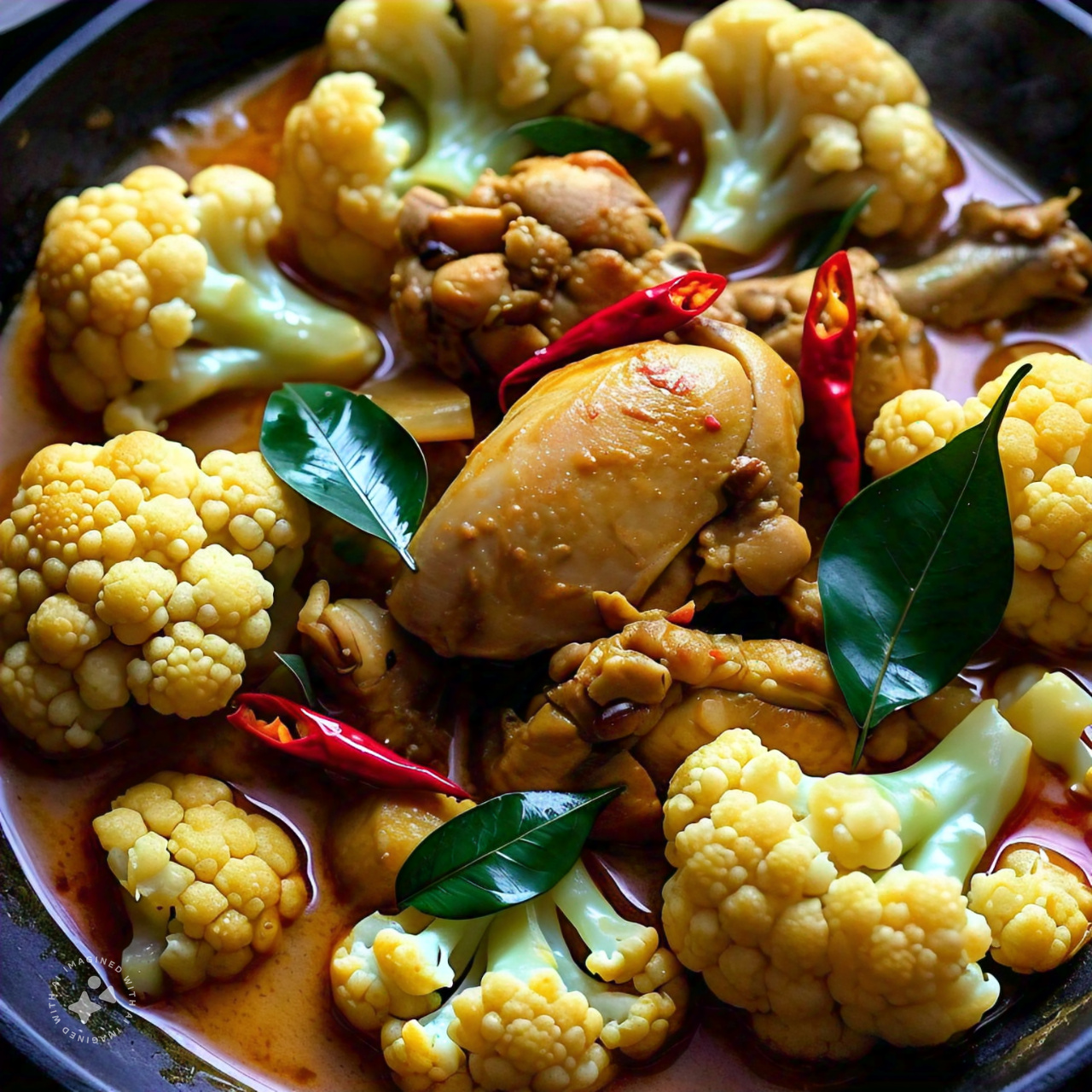 Le Curry de Chou-fleur au Poulet