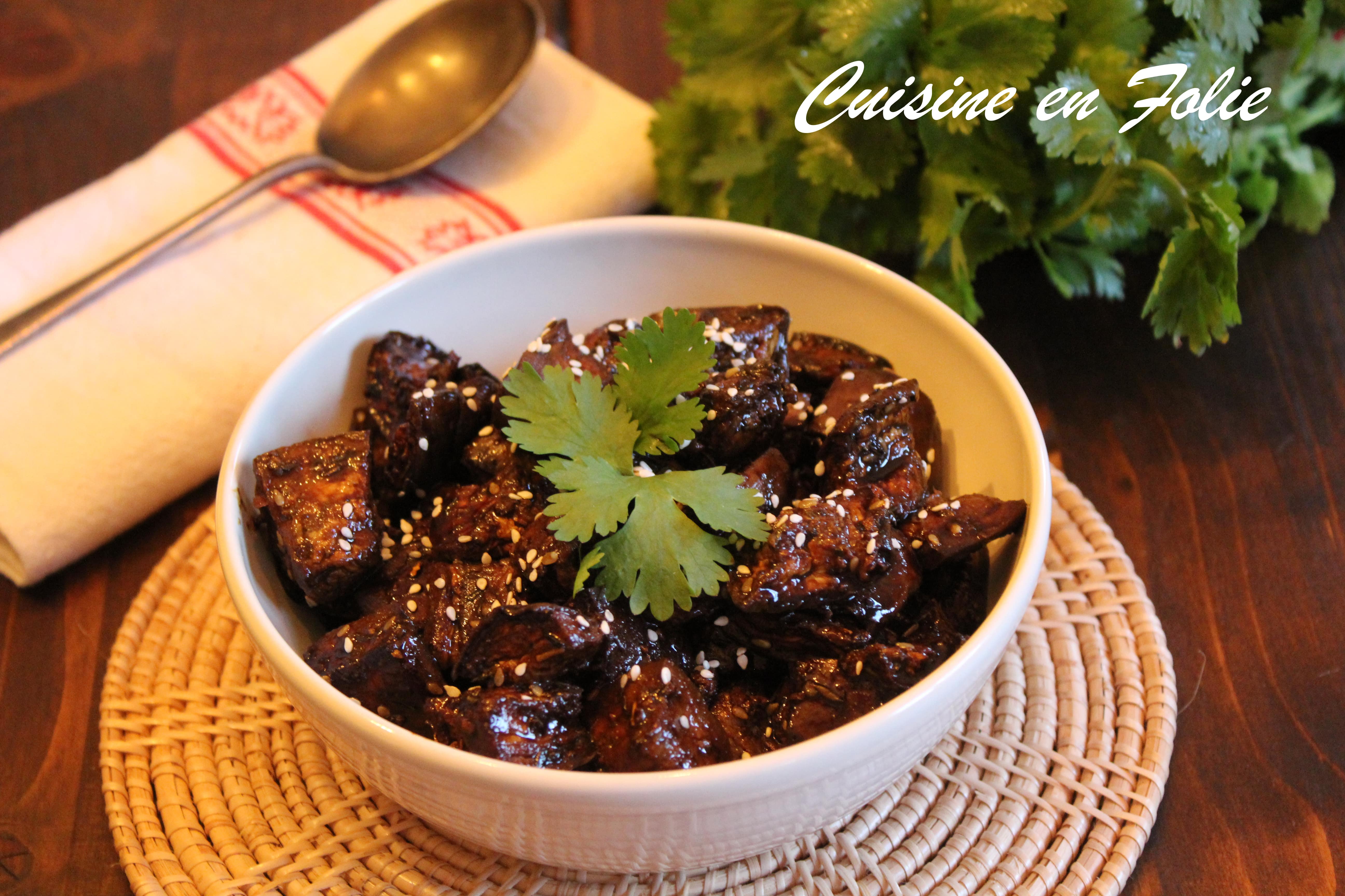 Aubergines rôties à l’asiatique – Cuisson Airfryer