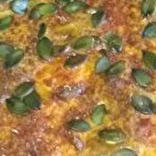 Tarte aux carottes et graines de courge