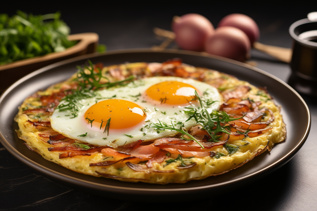 Galette de pommes de terre et saumon fumé