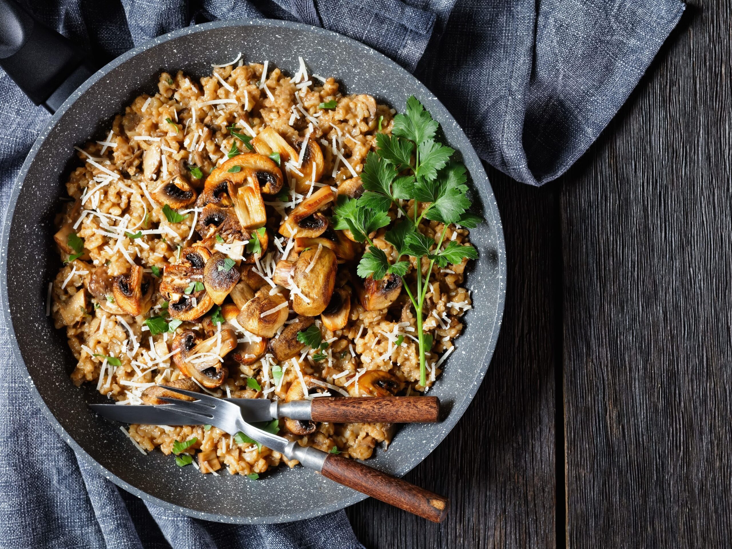 Risotto aux champignons sauvages