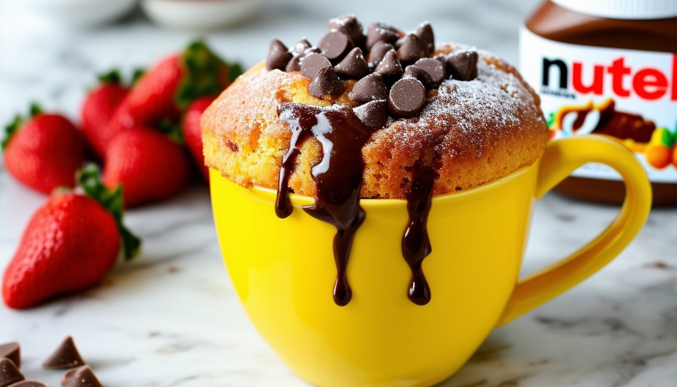 Mug Cake Nutella